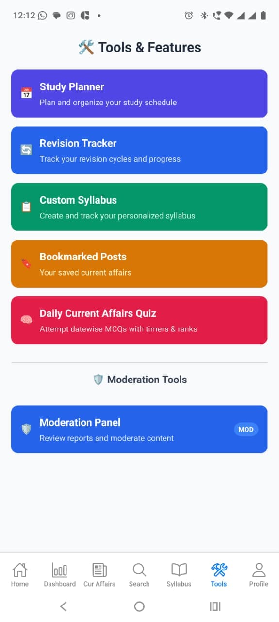 UPSC Topper App Screenshot 2