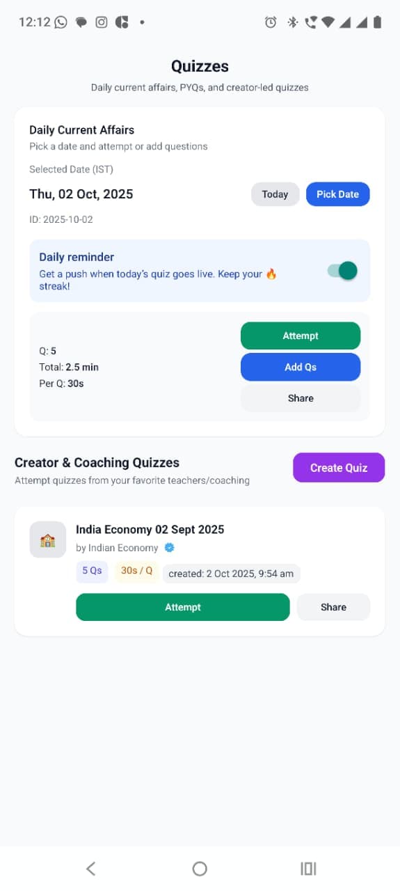 UPSC Topper App Screenshot 6